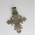 veche cruce coptica.pandant din argint. Etiopia